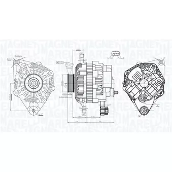 Alternateur MAGNETI MARELLI OEM A005TG0991