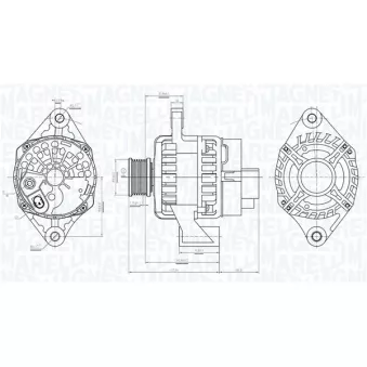 Alternateur MAGNETI MARELLI OEM 51884351