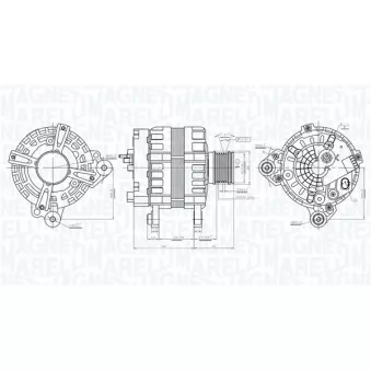 Alternateur MAGNETI MARELLI OEM 04E903015B