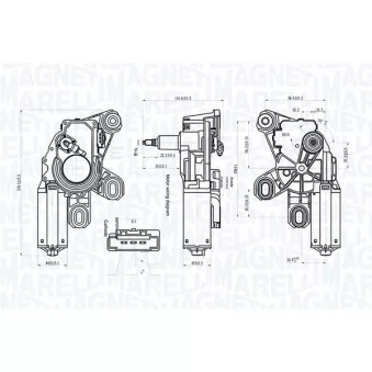 MAGNETI MARELLI 064071700010 - Moteur d'essuie-glace