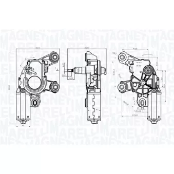 Moteur d'essuie-glace MAGNETI MARELLI OEM 1U6955711B