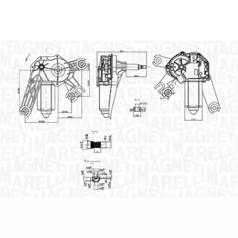 Moteur d'essuie-glace MAGNETI MARELLI OEM 6405F6