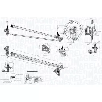 Système de nettoyage des vitres MAGNETI MARELLI OEM 30850294