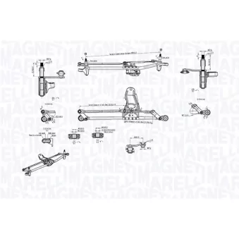 Système de nettoyage des vitres MAGNETI MARELLI OEM 61617046570