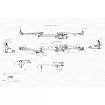 Système de nettoyage des vitres MAGNETI MARELLI 064351732010 pour OPEL ZAFIRA 2.2 16V - 147cv