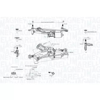 Système de nettoyage des vitres MAGNETI MARELLI OEM 52061796