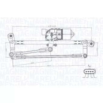 Système de nettoyage des vitres MAGNETI MARELLI OEM 6R1955119A