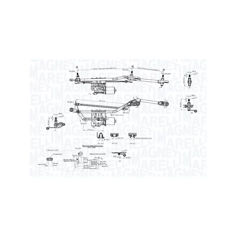 Système de nettoyage des vitres MAGNETI MARELLI 064351741010 - Visuel 2