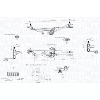 Système de nettoyage des vitres MAGNETI MARELLI OEM 8D1955603B