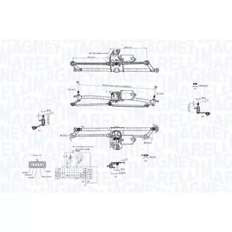 Système de nettoyage des vitres MAGNETI MARELLI OEM 46804975