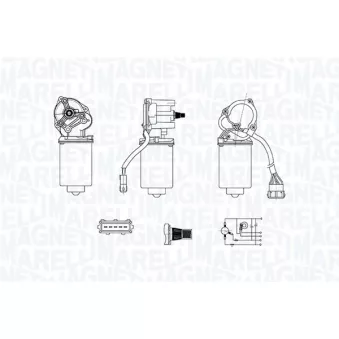Moteur d'essuie-glace MAGNETI MARELLI 064378600010