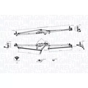 MAGNETI MARELLI 085570703010 - Tringlerie d'essuie-glace