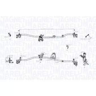 Tringlerie d'essuie-glace MAGNETI MARELLI OEM 1274058