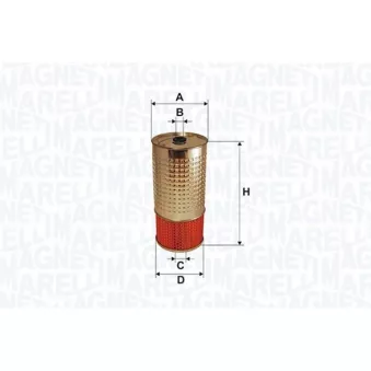 MAGNETI MARELLI 153071760682 - Filtre à huile
