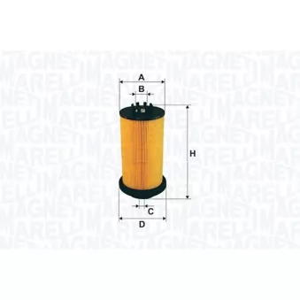 Filtre à carburant MAGNETI MARELLI OEM 164004JA0A