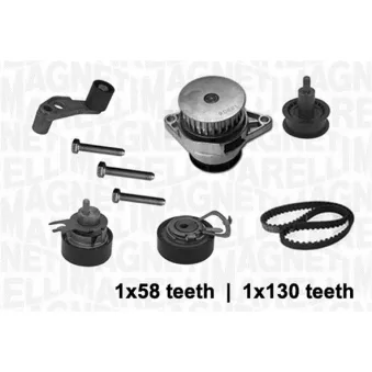 Pompe à eau + kit de courroie crantée MAGNETI MARELLI OEM 036198119E