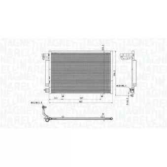 Condenseur, climatisation MAGNETI MARELLI OEM 1787029