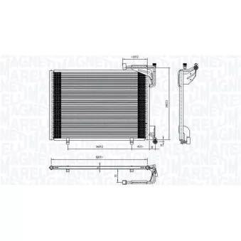 MAGNETI MARELLI 350203107100 - Condenseur, climatisation
