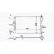 Radiateur, refroidissement du moteur MAGNETI MARELLI [350213206200]