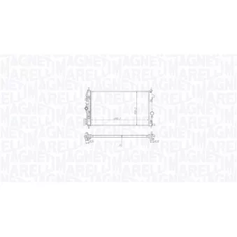 Radiateur, refroidissement du moteur MAGNETI MARELLI 350213213000