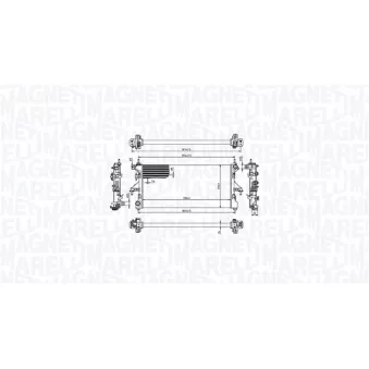 MAGNETI MARELLI 350213215000 - Radiateur, refroidissement du moteur
