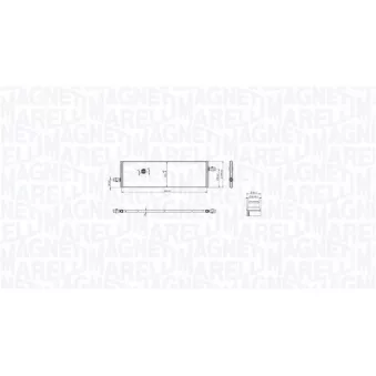 Radiateur, refroidissement du moteur MAGNETI MARELLI 350213217100 pour TESLA MODEL 3 EV - 261cv