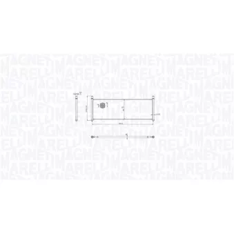 Radiateur, refroidissement du moteur MAGNETI MARELLI 350213217300