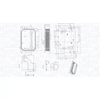 Radiateur d'huile MAGNETI MARELLI OEM 55255370
