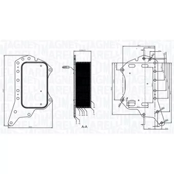 Radiateur d'huile MAGNETI MARELLI OEM A6221800011