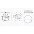 Thermostat, liquide de refroidissement MAGNETI MARELLI [352317005140]