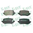 LPR 05P2381 - Jeu de 4 plaquettes de frein arrière