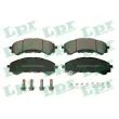 Jeu de 4 plaquettes de frein avant LPR [05P2391]