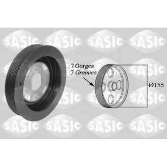 Poulie, vilebrequin SASIC OEM 1230300Q1J