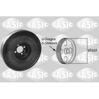 Poulie, vilebrequin SASIC OEM 46353588