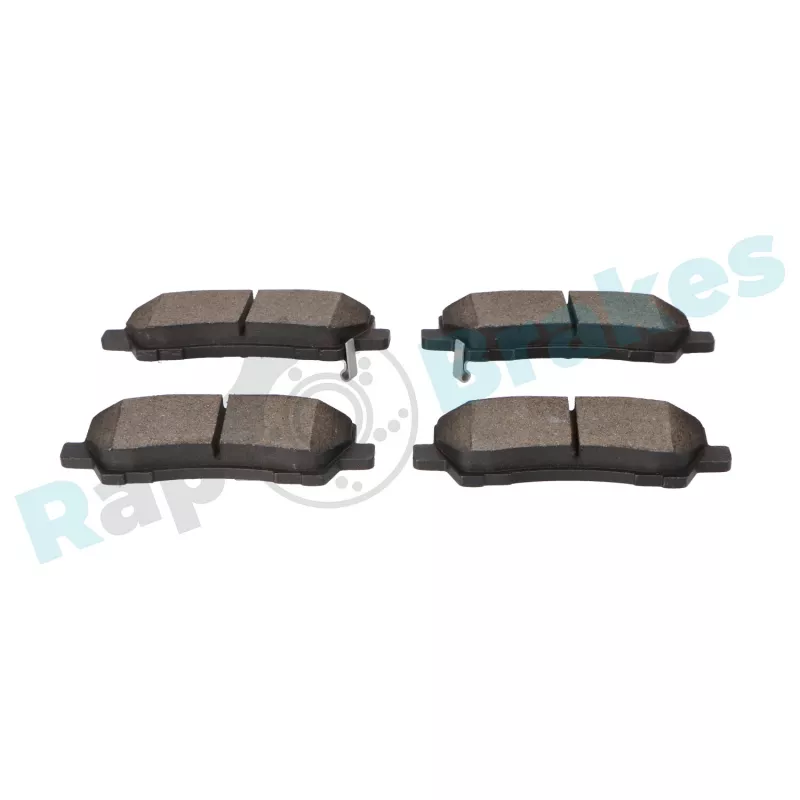 Jeu de 4 plaquettes de frein arrière RAP BRAKES R-P1604 - Visuel 1
