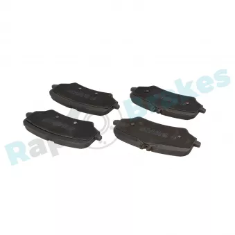 Jeu de 4 plaquettes de frein arrière RAP BRAKES OEM A0004206403