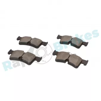 Jeu de 4 plaquettes de frein arrière RAP BRAKES R-P1738 pour SAAB 900 2,0 TDI - 150cv