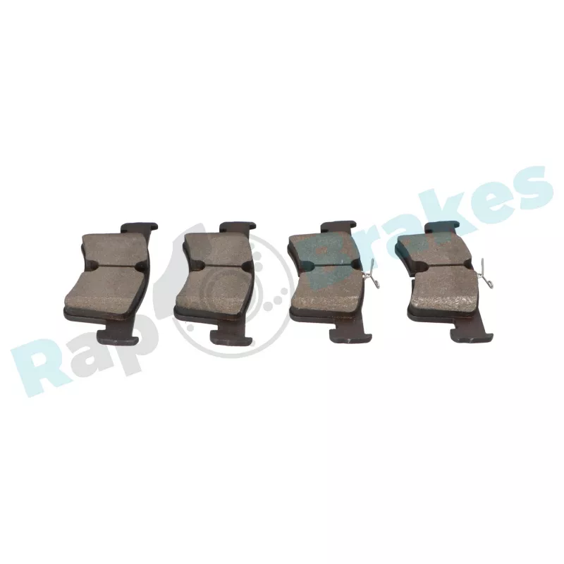 Jeu de 4 plaquettes de frein arrière RAP BRAKES R-P1738 - Visuel 1