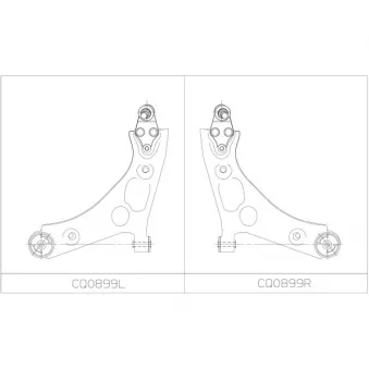 Triangle ou bras de suspension (train avant) CTR [CQ0899L]