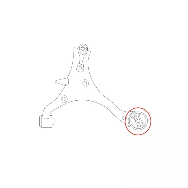 Silent bloc de l'essieu / berceau CTR GV0148 - Visuel 2