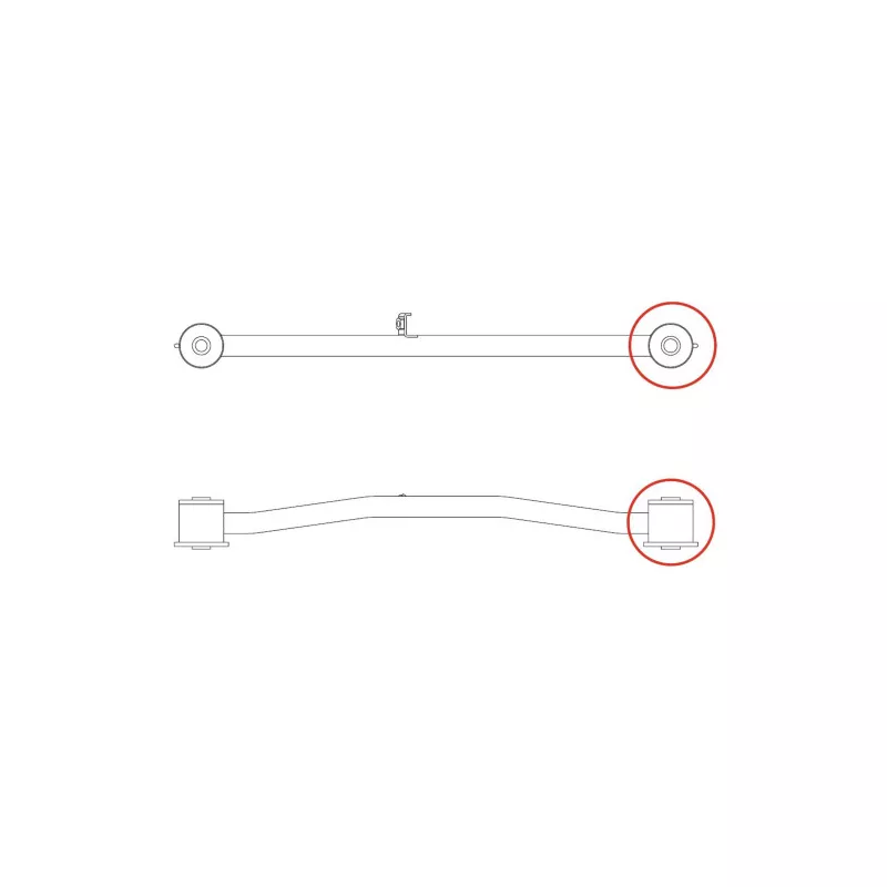 Silent bloc de l'essieu / berceau CTR GV0164 - Visuel 2