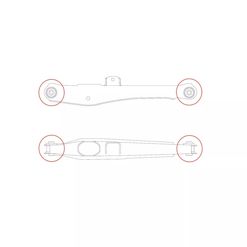 Silent bloc de l'essieu / berceau CTR GV0272 - Visuel 2
