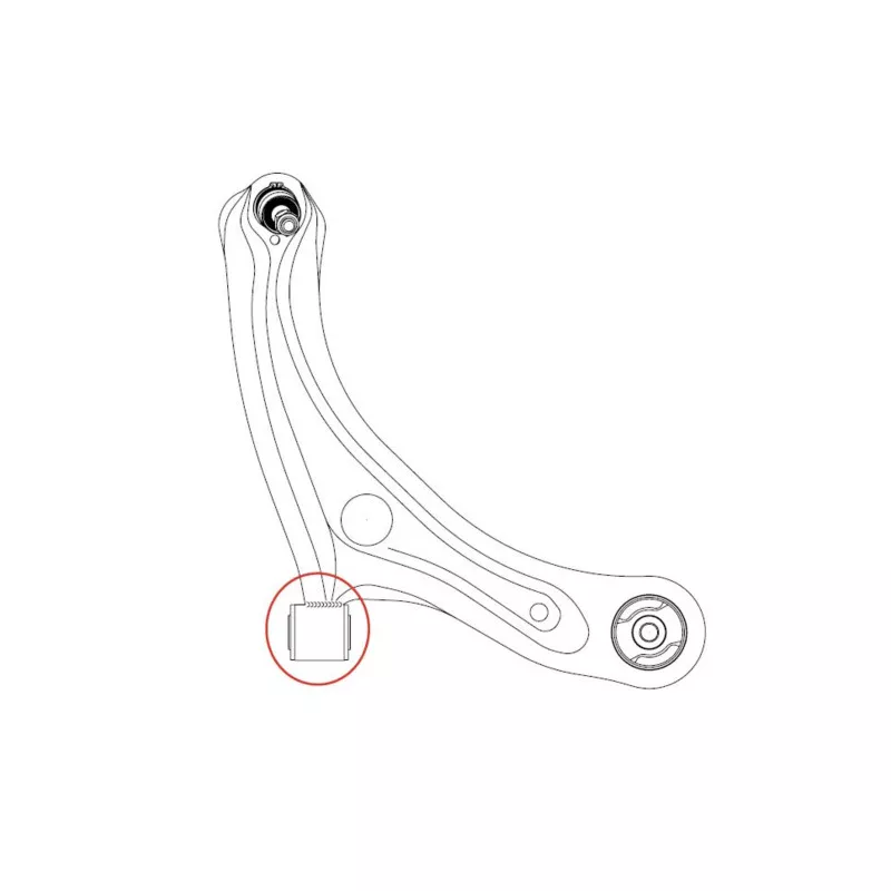 Silent bloc de l'essieu / berceau CTR GV0394 - Visuel 2