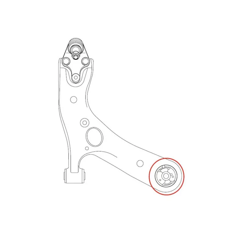 Silent bloc de l'essieu / berceau CTR GV0466 - Visuel 2