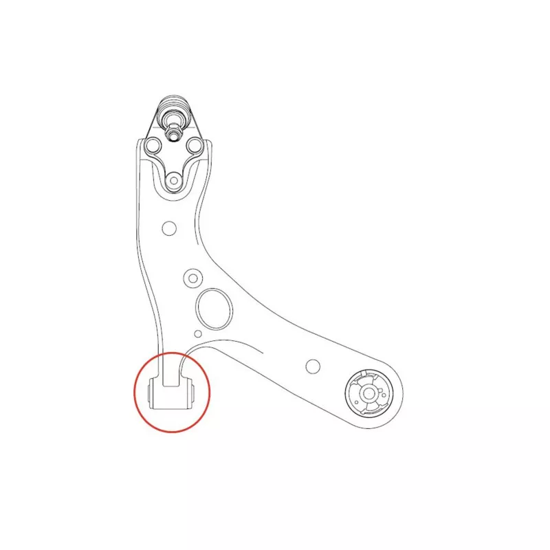 Silent bloc de l'essieu / berceau CTR GV0561 - Visuel 2