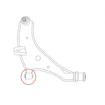 CTR GV1004 - Silent bloc de suspension (train avant)