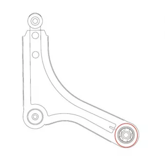 CTR GV1032 - Silent bloc de suspension (train avant)