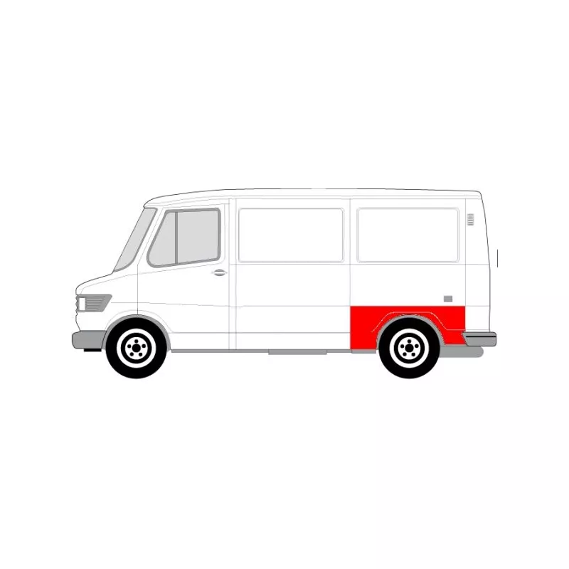 Doublure d'aile arrière gauche BLIC 6504-03-3545591K - Visuel 1