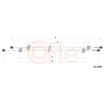 Tirette à câble, boîte de vitesse manuelle COFLE OEM 9204687
