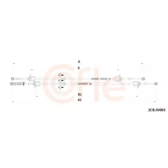 COFLE 2CB.IV003 - Tirette à câble, boîte de vitesse manuelle